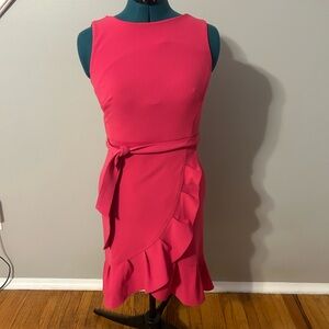 Elegant Pink Ruffle Dress